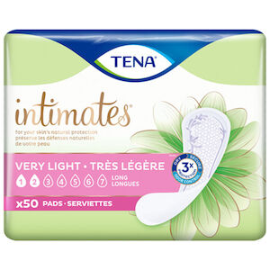 LINER TENA INTIMATE VERY LIGHT LONG 4/50